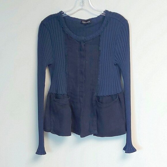 Kedziorek Linen and Cotton Cardigan - Size 38 (US 6/8) - Picture 3 of 10